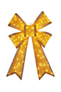 Christabelle Christmas Bow Display with Lights - Gold Indoor/Outdoor 110cm