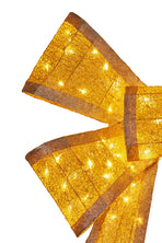 Christabelle Christmas Bow Display with Lights - Gold Indoor/Outdoor 110cm