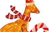 Christabelle Christmas Kangaroo Display with Lights Indoor/Outdoor 99cm - Top-Down View