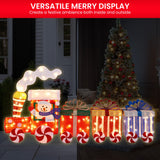Christabelle Christmas Train & 3 Carriages with Lights Indoor/Outdoor - Rear View