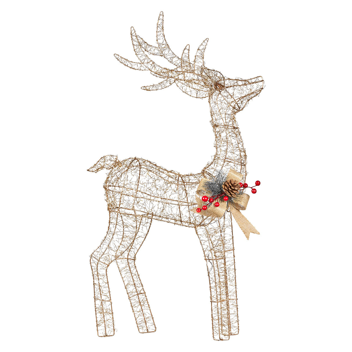 Christabelle Light Up Christmas Reindeer Display Indoor & Outdoor Decoration Warm White LED Lig