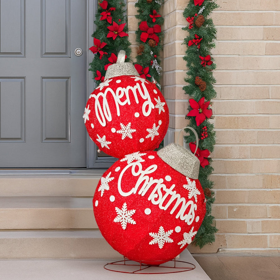 Christabelle Oversized Christmas Bauble Display Warm White LED Lights Indoor & Outdoor Holiday