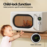 Devanti 20L Microwave Oven 700W Cream - Rear View