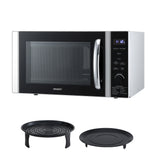 Devanti 30L Microwave Oven 4-IN-1 Air Fryer Convection Grill - Low Angle