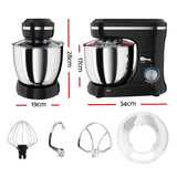 Devanti 5L 3-in-1 Stand Mixer with 8-Speed Control and 400W Power - Black