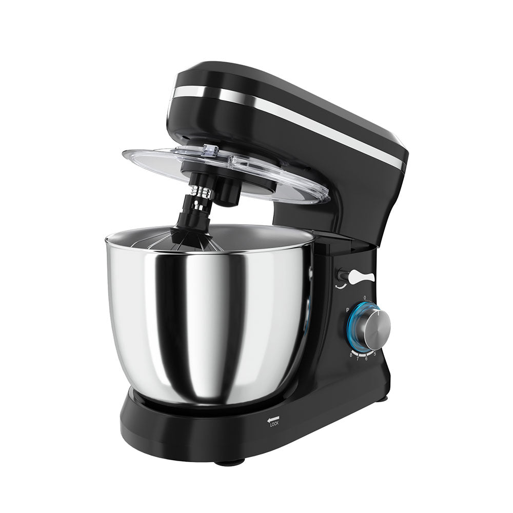 Devanti 5L 3-in-1 Stand Mixer with 8-Speed Control and 400W Power - Black