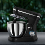 Devanti 5L 3-in-1 Stand Mixer with 8-Speed Control and 400W Power - Black - 45-Degree Angle
