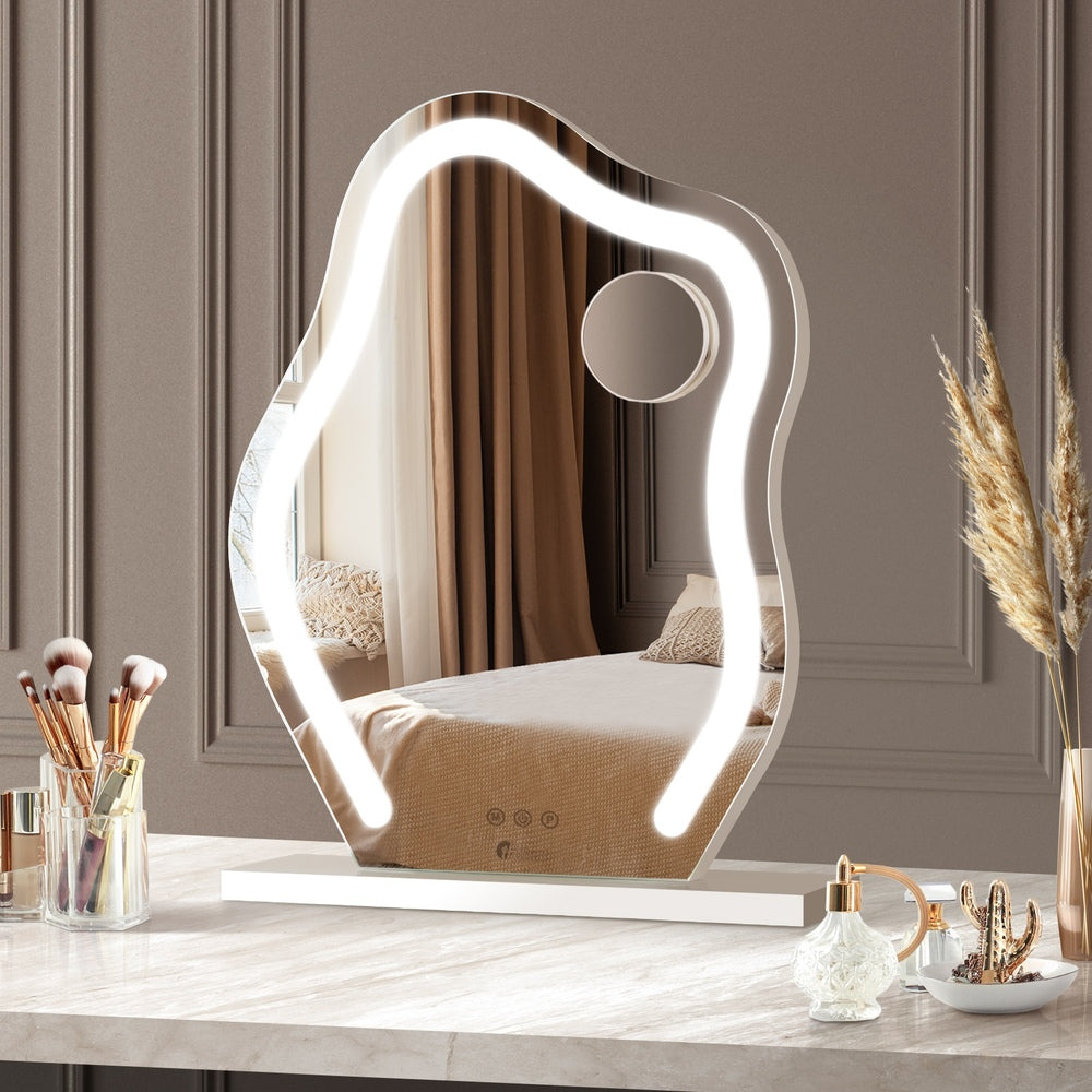 Oikiture Bluetooth Hollywood Makeup Mirror LED 45x58cm
