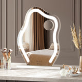 Oikiture Bluetooth Hollywood Makeup Mirror LED 45x58cm - Front View