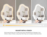 Oikiture Bluetooth Hollywood Makeup Mirror LED 45x58cm
