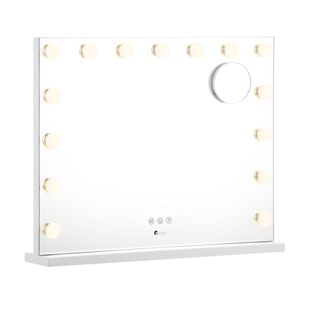 Oikiture Hollywood Makeup Mirrors Magnifying LED 58x46cm