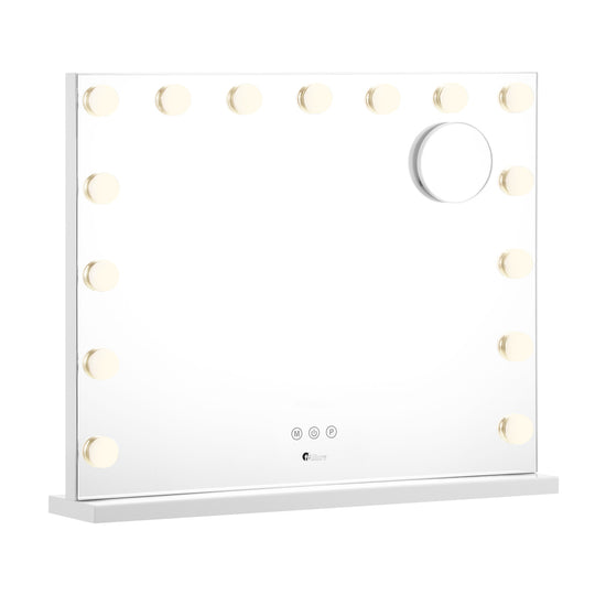 Oikiture Hollywood Makeup Mirrors Magnifying LED 58x46cm