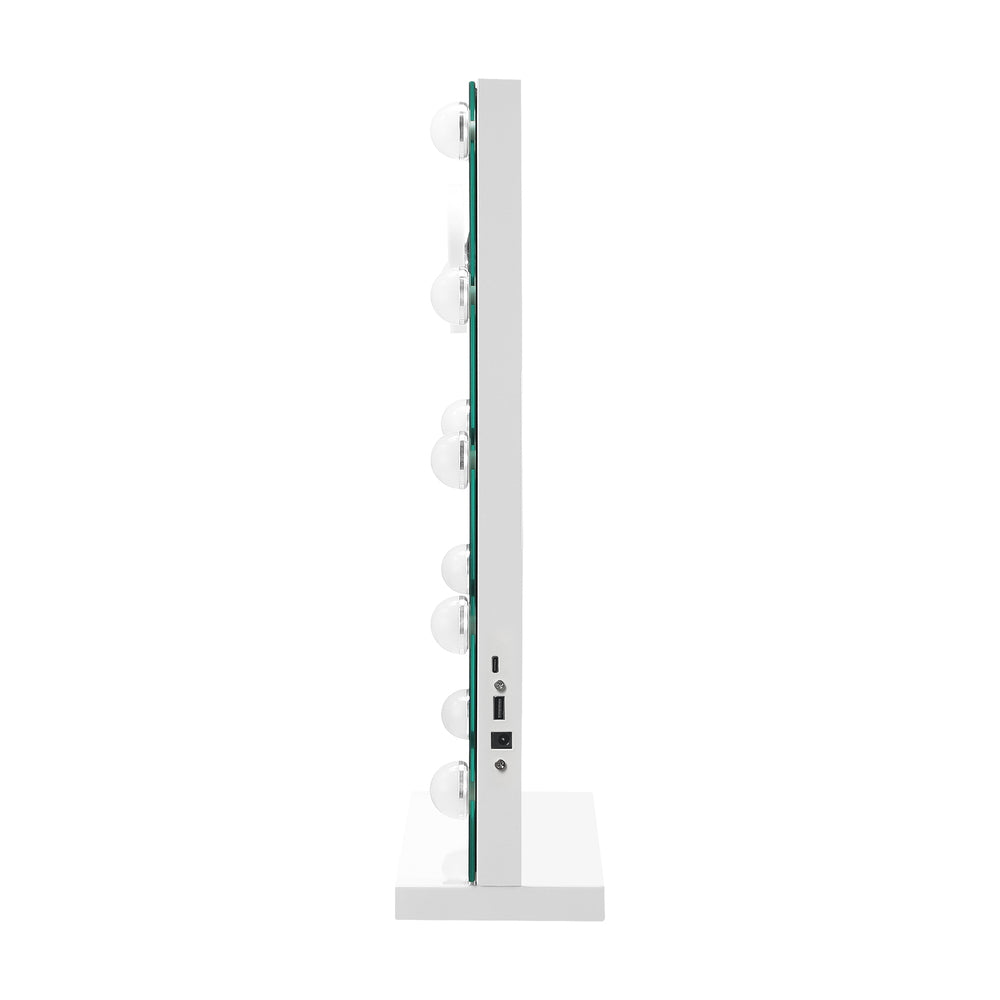 Oikiture Bluetooth Hollywood Makeup Mirrors with LED 59x48cm