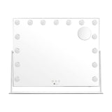 Oikiture Makeup Mirrors LED Bluetooth Rotatable 62x50cm - Side View