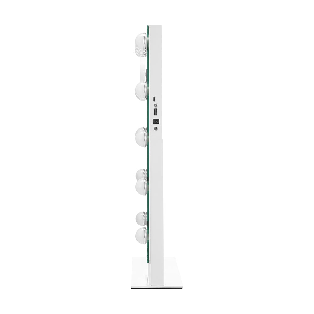Oikiture Makeup Mirrors LED Bluetooth Rotatable 62x50cm