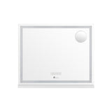 Oikiture Bluetooth Makeup Mirror Crystal LED 58x49cm