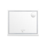 Oikiture Bluetooth Makeup Mirror Crystal LED 58x49cm - Side View