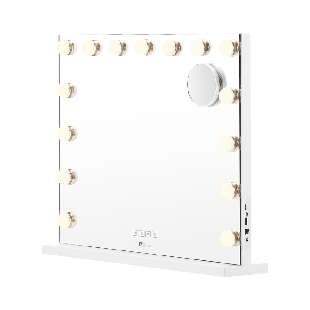 Oikiture Bluetooth Hollywood Makeup Mirror LED 60x52cm