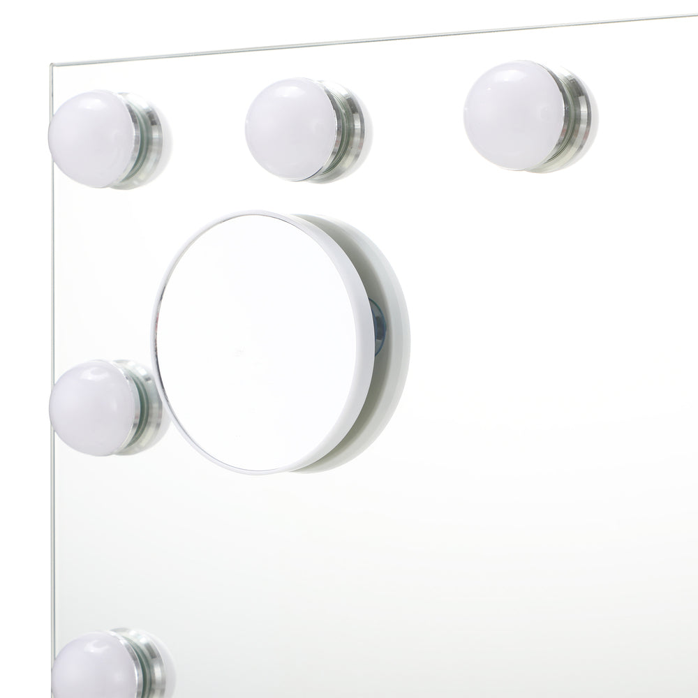 Oikiture Bluetooth Hollywood Makeup Mirror LED 60x52cm