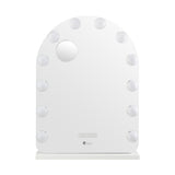 Oikiture LED Arched Makeup Mirror Bluetooth 61x43cm