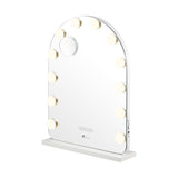 Oikiture LED Arched Makeup Mirror Bluetooth 61x43cm - Rear View