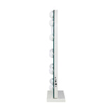 Oikiture LED Arched Makeup Mirror Bluetooth 61x43cm - 45-Degree Angle