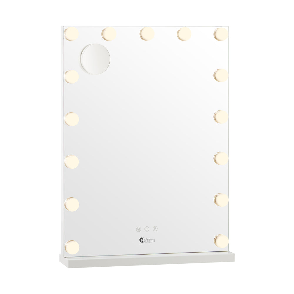 Oikiture LED Makeup Mirror Bluetooth Hollywood 61x43cm