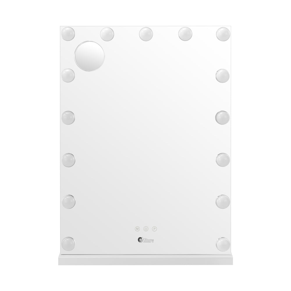 Oikiture LED Makeup Mirror Bluetooth Hollywood 61x43cm