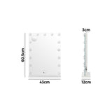 Oikiture LED Makeup Mirror Bluetooth Hollywood 61x43cm