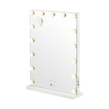 Oikiture LED Makeup Mirror Bluetooth Hollywood 61x43cm - 45-Degree Angle