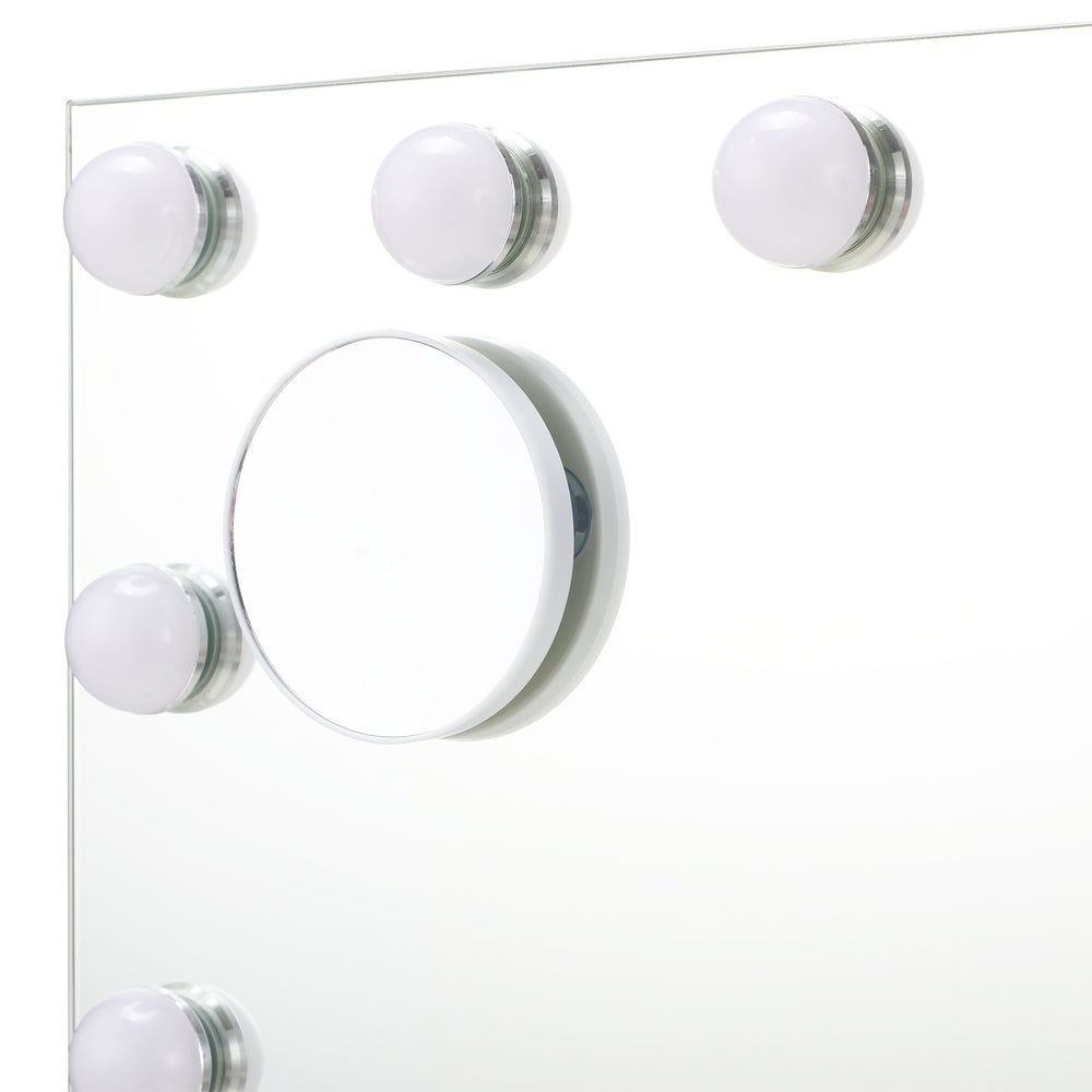 Oikiture LED Makeup Mirror Bluetooth Hollywood 61x43cm