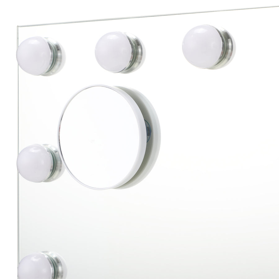 Oikiture LED Makeup Mirror Bluetooth Hollywood 61x43cm