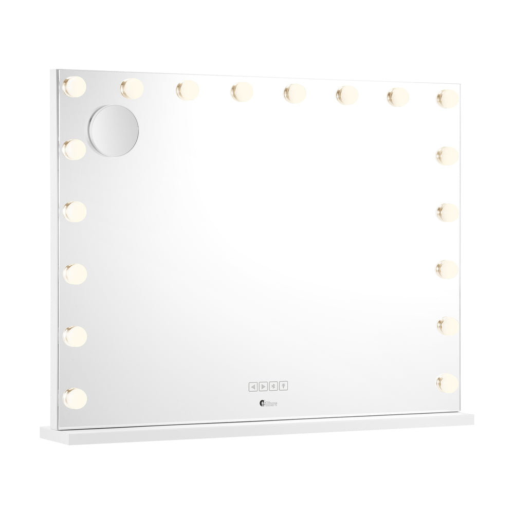 Oikiture Bluetooth Hollywood Makeup Mirrors with LED 80x62cm