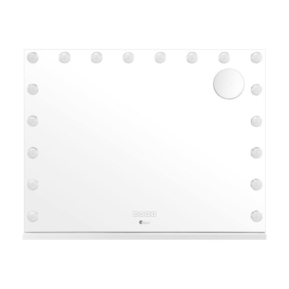 Oikiture Bluetooth Hollywood Makeup Mirrors with LED 80x62cm