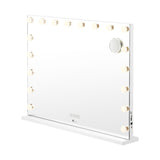 Oikiture Bluetooth Hollywood Makeup Mirrors with LED 80x62cm - Rear View
