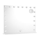Oikiture Hollywood Makeup Mirror Magnifying LED 18 Bulbs 80x62cm