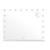 Oikiture Hollywood Makeup Mirror Magnifying LED 18 Bulbs 80x62cm