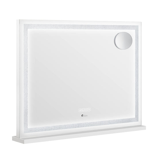 Oikiture Bluetooth Makeup Mirror Crystal LED 80x62cm