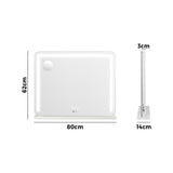 Oikiture Bluetooth Hollywood LED Makeup Mirror 80x62cm