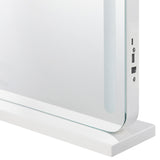 Oikiture Bluetooth Hollywood LED Makeup Mirror 80x62cm - Close-Up Angle