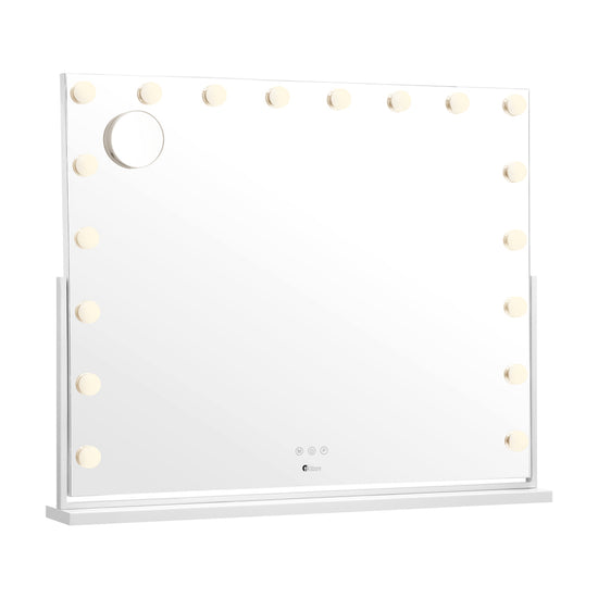 Oikiture Makeup Mirrors LED Bluetooth Rotatable 83x69cm