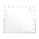 Oikiture Makeup Mirrors LED Bluetooth Rotatable 83x69cm