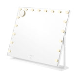 Oikiture Makeup Mirrors LED Bluetooth Rotatable 83x69cm - Side View