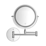 Embellir Extendable Makeup Mirror 10X Magnifying Double-Sided Bathroom Silver - Side View