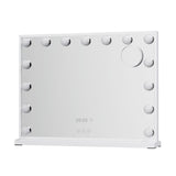 Embellir Makeup Mirror 58x45cm Hollywood Vanity with LED Light Tabletop White - Side View