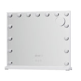 Embellir Makeup Mirror 60x52cm Hollywood Vanity with LED Light Tabletop White - Side View