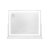80x65cm Embellir Makeup Mirror Hollywood Vanity with LED Light White Frame - Side View