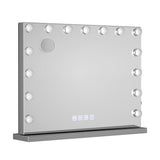 Embellir Bluetooth Makeup Mirror 58x46cm Hollywood Vanity with LED Light Wall - Close-Up Angle