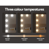 Embellir Bluetooth Makeup Mirror 58x46cm Hollywood Vanity with LED Light Wall - Rear View