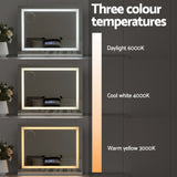Glamour Touch Bluetooth LED Makeup Mirror with Crystal Frame - 58x46cm Hollywood Vanity